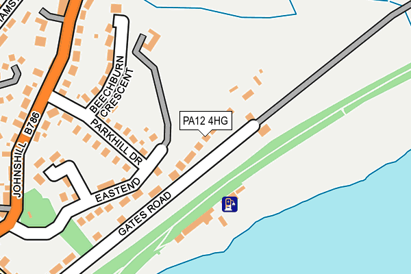 PA12 4HG map - OS OpenMap – Local (Ordnance Survey)