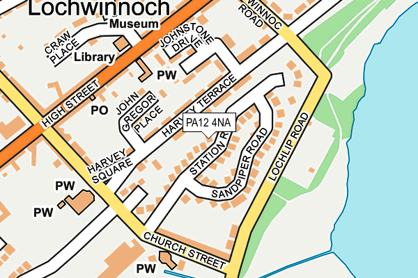 PA12 4NA map - OS OpenMap – Local (Ordnance Survey)