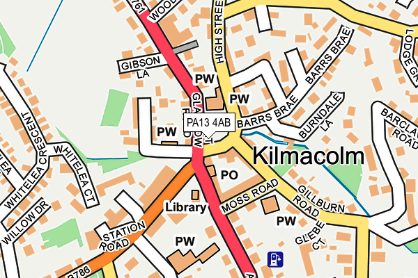 PA13 4AB map - OS OpenMap – Local (Ordnance Survey)