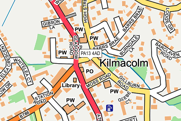 PA13 4AD map - OS OpenMap – Local (Ordnance Survey)