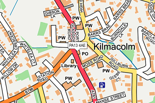 PA13 4AE map - OS OpenMap – Local (Ordnance Survey)