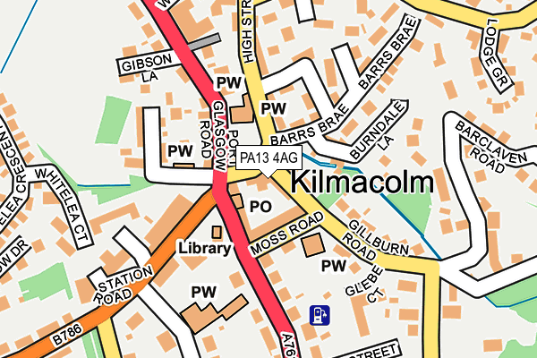 PA13 4AG map - OS OpenMap – Local (Ordnance Survey)