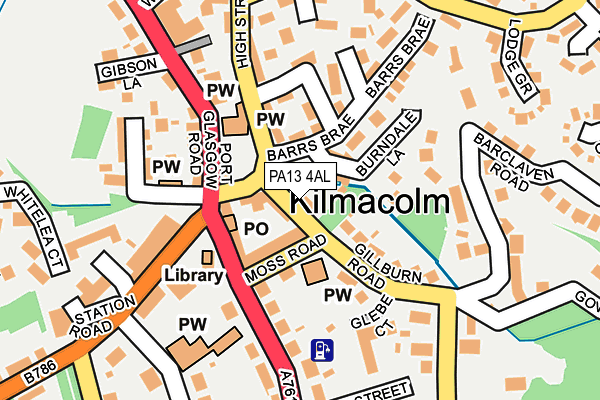 PA13 4AL map - OS OpenMap – Local (Ordnance Survey)