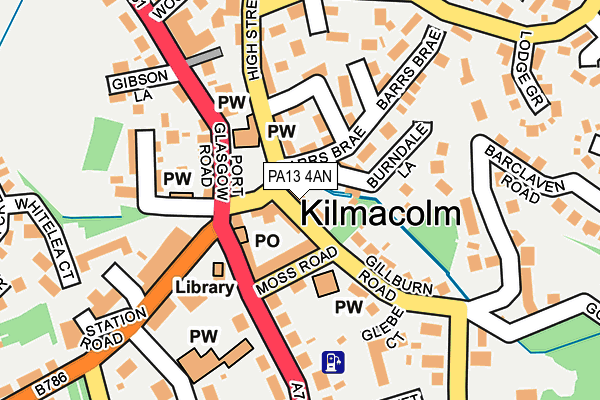 PA13 4AN map - OS OpenMap – Local (Ordnance Survey)