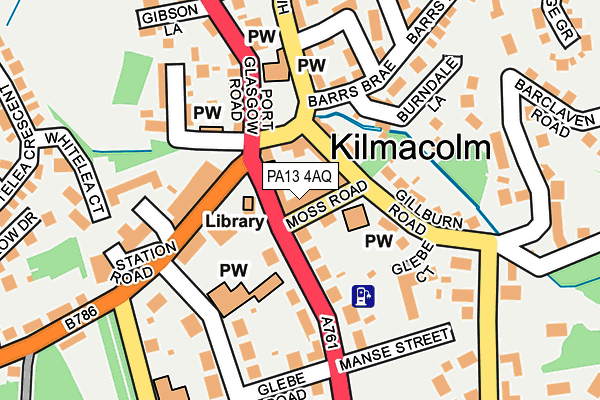PA13 4AQ map - OS OpenMap – Local (Ordnance Survey)