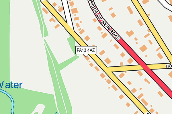 PA13 4AZ map - OS OpenMap – Local (Ordnance Survey)