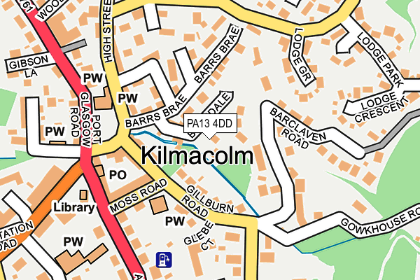 PA13 4DD map - OS OpenMap – Local (Ordnance Survey)