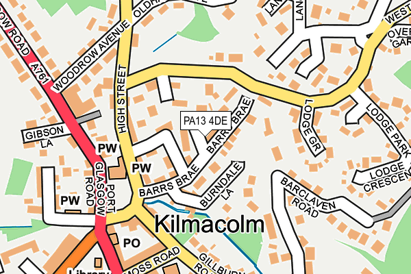 PA13 4DE map - OS OpenMap – Local (Ordnance Survey)