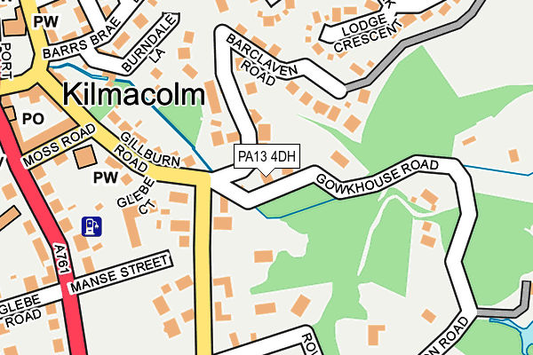 PA13 4DH map - OS OpenMap – Local (Ordnance Survey)