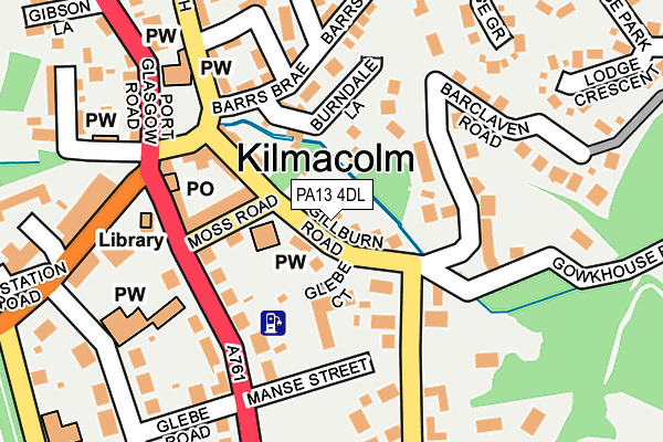 PA13 4DL map - OS OpenMap – Local (Ordnance Survey)