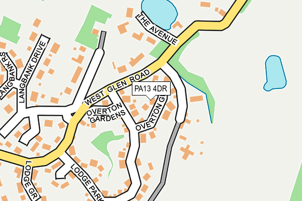 PA13 4DR map - OS OpenMap – Local (Ordnance Survey)