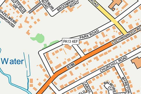 PA13 4EF map - OS OpenMap – Local (Ordnance Survey)