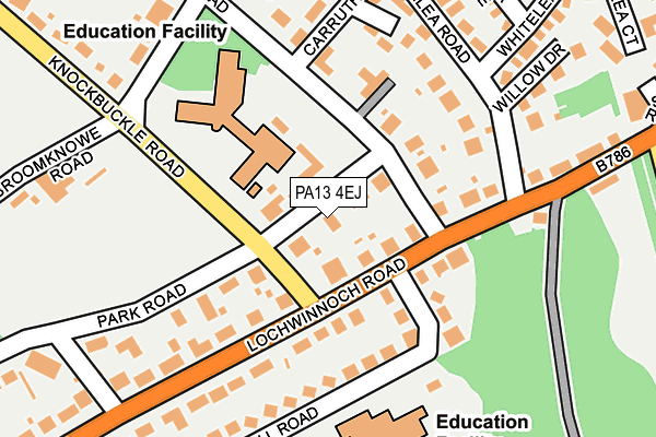 PA13 4EJ map - OS OpenMap – Local (Ordnance Survey)