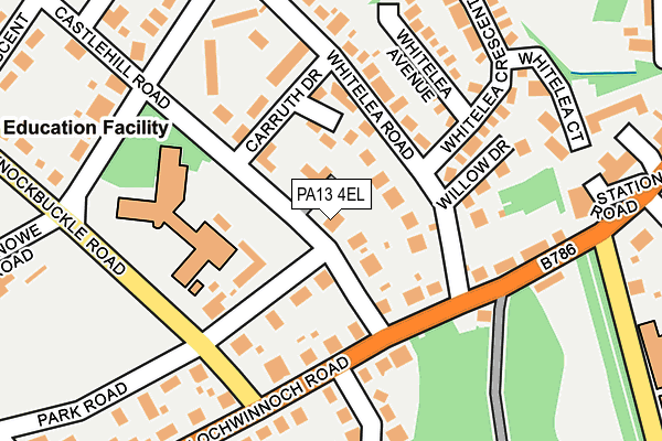 PA13 4EL map - OS OpenMap – Local (Ordnance Survey)
