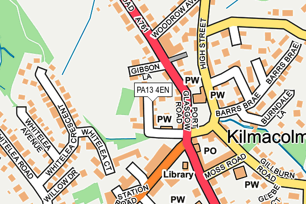 PA13 4EN map - OS OpenMap – Local (Ordnance Survey)