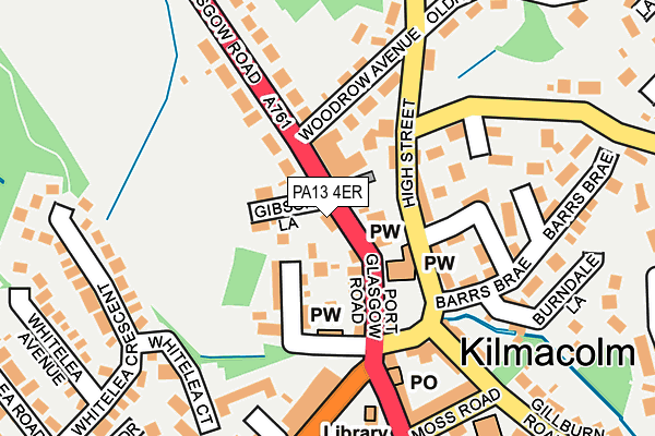PA13 4ER map - OS OpenMap – Local (Ordnance Survey)