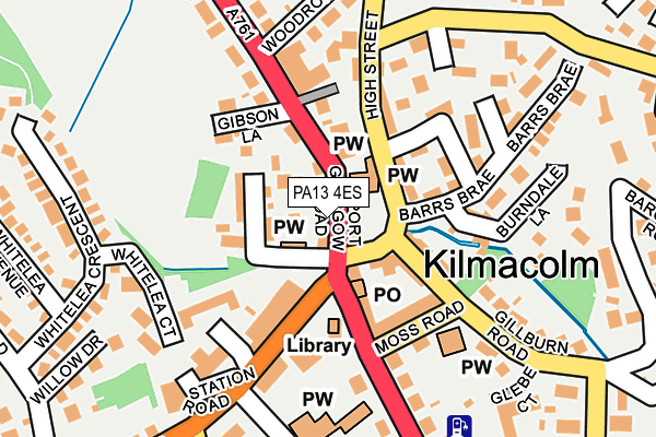 PA13 4ES map - OS OpenMap – Local (Ordnance Survey)