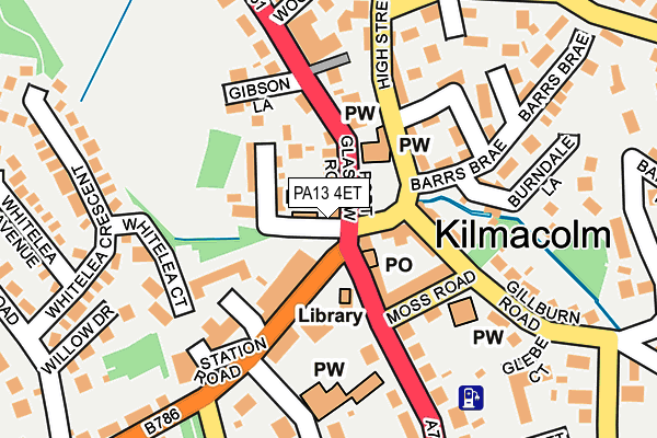 PA13 4ET map - OS OpenMap – Local (Ordnance Survey)