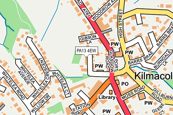 PA13 4EW map - OS OpenMap – Local (Ordnance Survey)