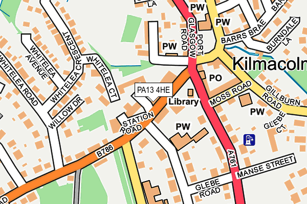 PA13 4HE map - OS OpenMap – Local (Ordnance Survey)