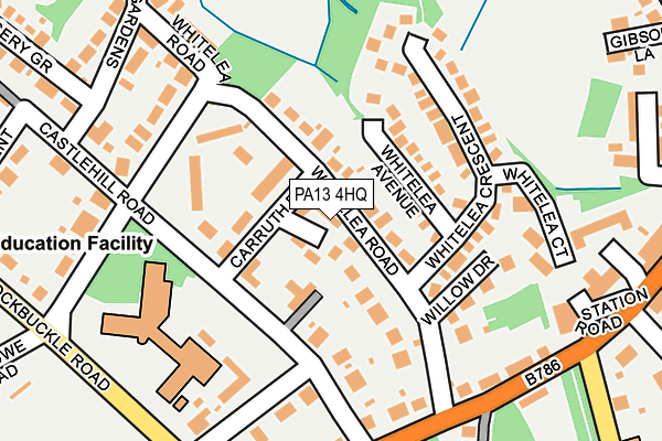 PA13 4HQ map - OS OpenMap – Local (Ordnance Survey)