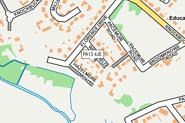 PA13 4JE map - OS OpenMap – Local (Ordnance Survey)