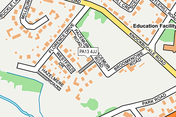 PA13 4JJ map - OS OpenMap – Local (Ordnance Survey)