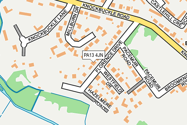 PA13 4JN map - OS OpenMap – Local (Ordnance Survey)