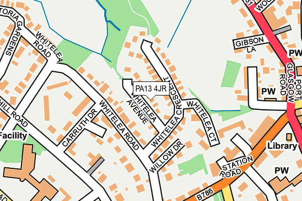 PA13 4JR map - OS OpenMap – Local (Ordnance Survey)