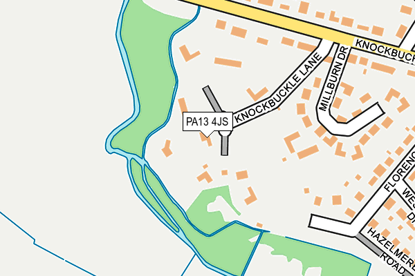 PA13 4JS map - OS OpenMap – Local (Ordnance Survey)