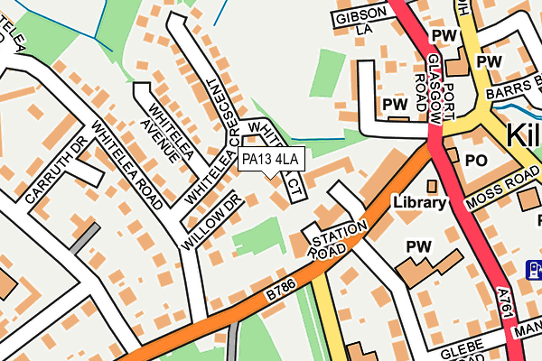 PA13 4LA map - OS OpenMap – Local (Ordnance Survey)