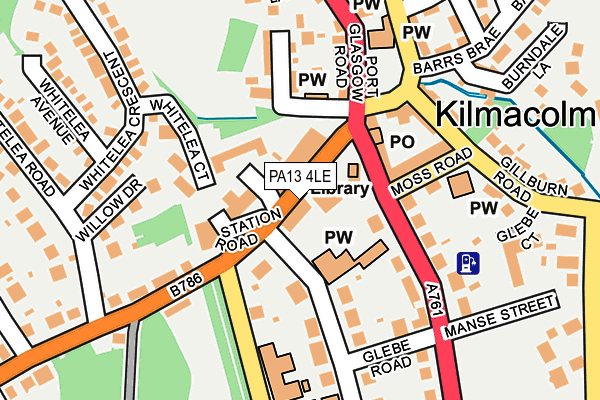 PA13 4LE map - OS OpenMap – Local (Ordnance Survey)