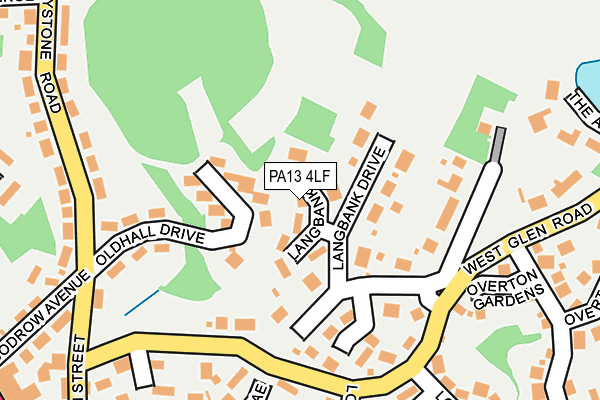 PA13 4LF map - OS OpenMap – Local (Ordnance Survey)