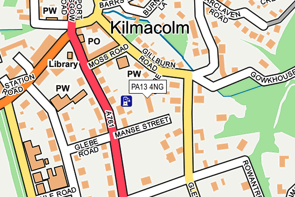 PA13 4NG map - OS OpenMap – Local (Ordnance Survey)
