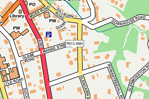 PA13 4NH map - OS OpenMap – Local (Ordnance Survey)