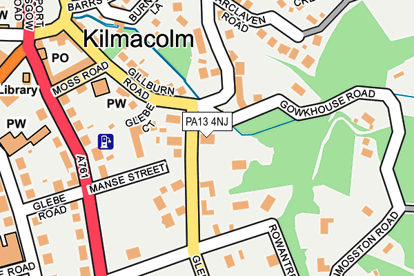PA13 4NJ map - OS OpenMap – Local (Ordnance Survey)