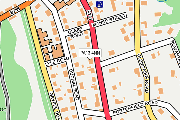 PA13 4NN map - OS OpenMap – Local (Ordnance Survey)