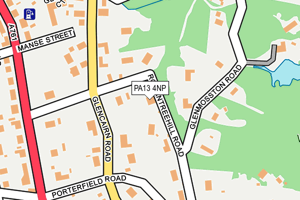 PA13 4NP map - OS OpenMap – Local (Ordnance Survey)