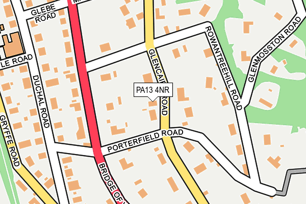 PA13 4NR map - OS OpenMap – Local (Ordnance Survey)