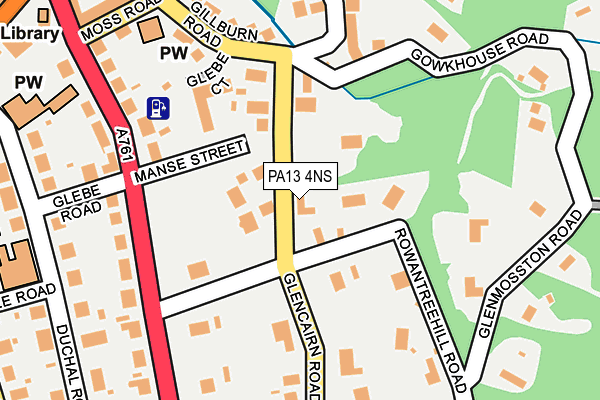 PA13 4NS map - OS OpenMap – Local (Ordnance Survey)