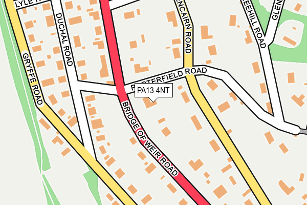 PA13 4NT map - OS OpenMap – Local (Ordnance Survey)