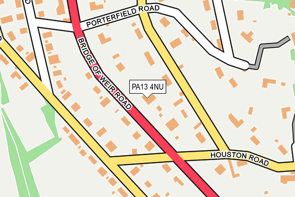 PA13 4NU map - OS OpenMap – Local (Ordnance Survey)