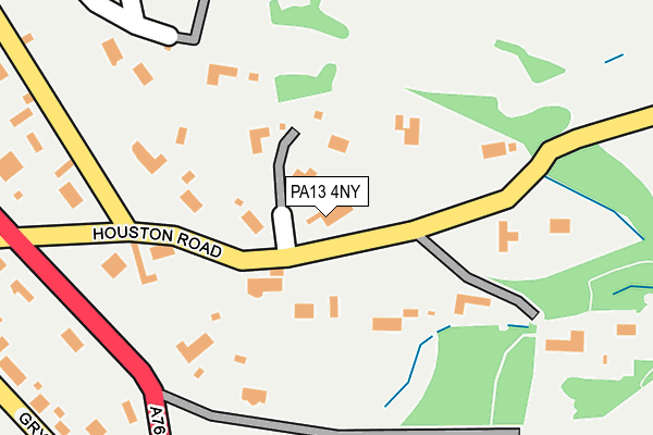 PA13 4NY map - OS OpenMap – Local (Ordnance Survey)