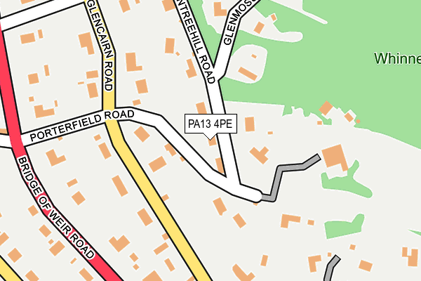 PA13 4PE map - OS OpenMap – Local (Ordnance Survey)