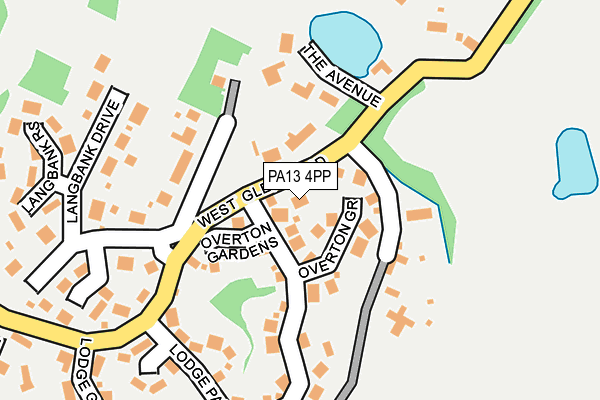 PA13 4PP map - OS OpenMap – Local (Ordnance Survey)