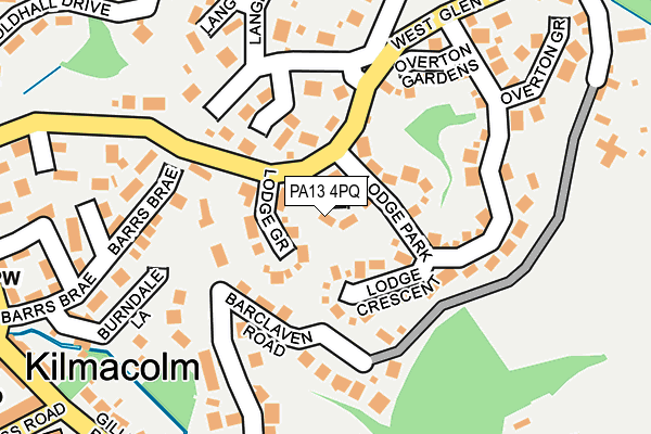 PA13 4PQ map - OS OpenMap – Local (Ordnance Survey)