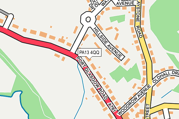 PA13 4QQ map - OS OpenMap – Local (Ordnance Survey)