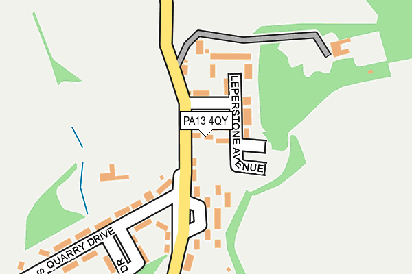 PA13 4QY map - OS OpenMap – Local (Ordnance Survey)