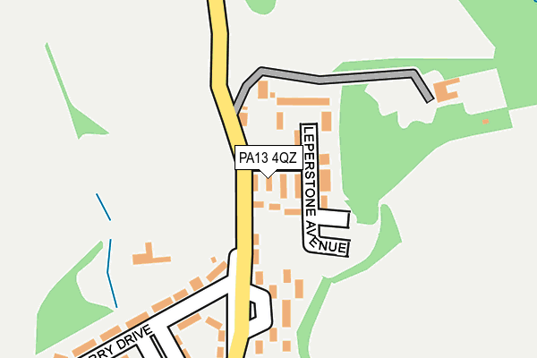 PA13 4QZ map - OS OpenMap – Local (Ordnance Survey)