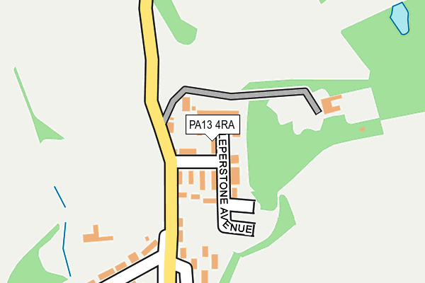 PA13 4RA map - OS OpenMap – Local (Ordnance Survey)
